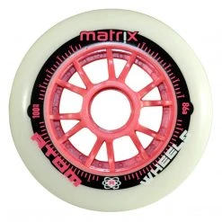 Aggressive Inline Wheels Atom Matrix Outdoor Inline Skate Wheels 80mm 86a - Pink