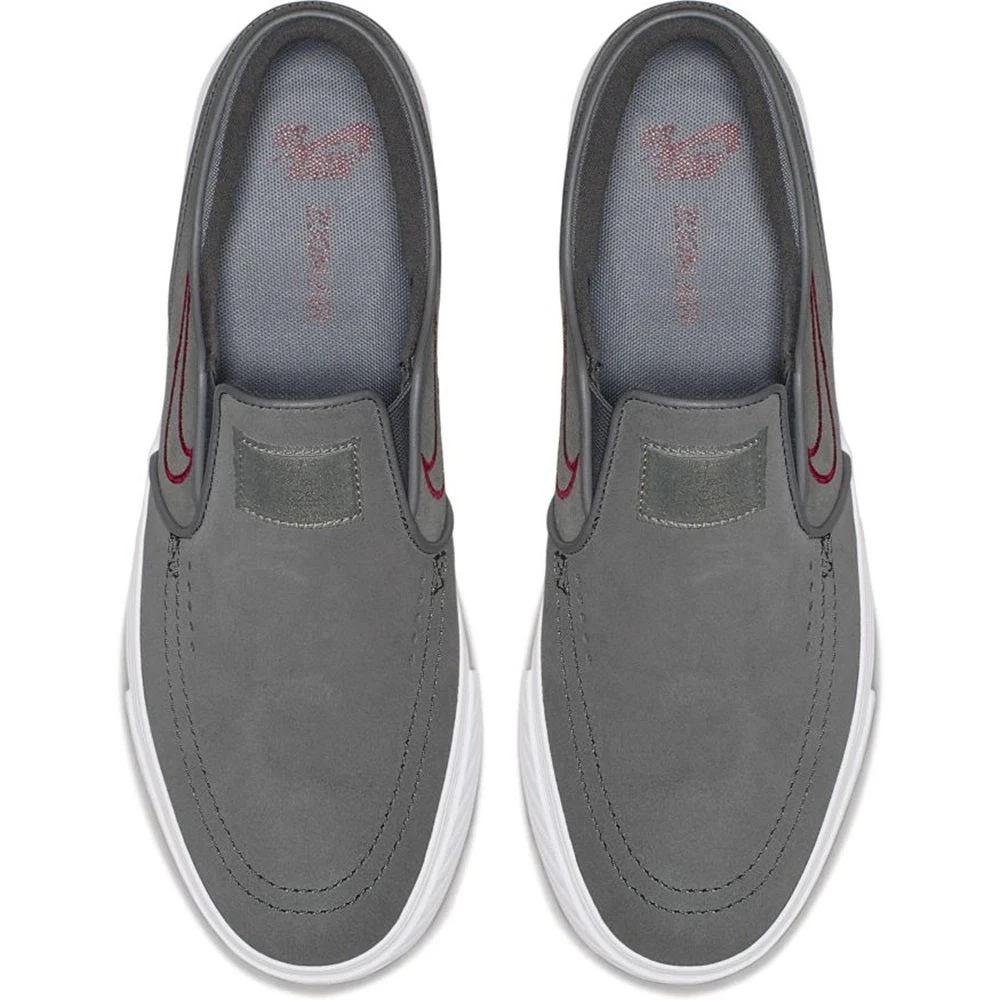 Nike Shoes SB Zoom Stefan Janoski Slip-On - Gunsmoke/Gunsmoke-Red Crush MEN 5 Nike Shoes SB Zoom Stefan Janoski Slip-On - Gunsmoke/Gunsmoke-Red Crush MEN