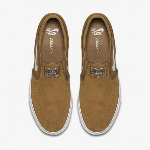 MEN Nike Shoes SB Zoom Stefan Janoski Slip-On - Golden Beige/White 5 MEN Nike Shoes SB Zoom Stefan Janoski Slip-On - Golden Beige/White