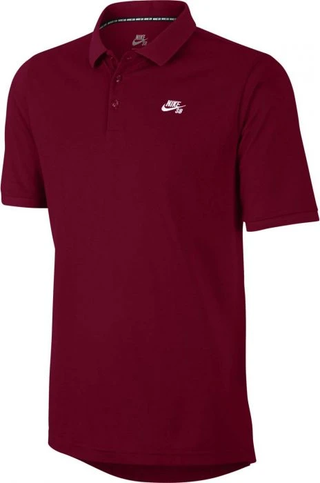 MEN Nike SB Dri-Fit Pique Polo Shirt - Red Crush/White 3 MEN Nike SB Dri-Fit Pique Polo Shirt - Red Crush/White