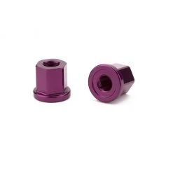 Mission BMX 3/8" Aluminum Axle Nuts - Purple Tools
