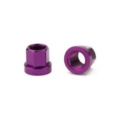 Mission BMX 14mm Aluminum Axle Nuts - Purple