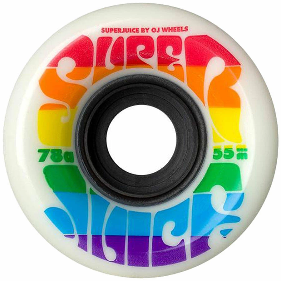 OJ Wheels Super Juice Mini 55mm 78a - Rainbow (Set Of 4) 3 OJ Wheels Super Juice Mini 55mm 78a - Rainbow (Set Of 4)