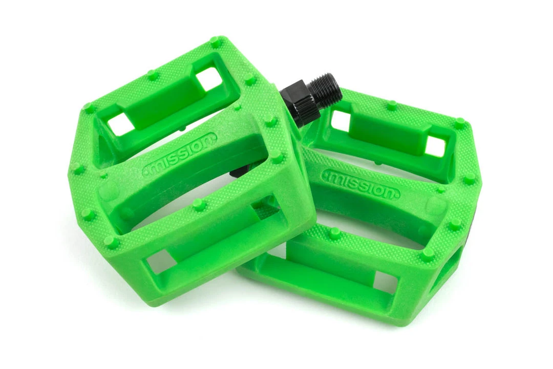 Mission BMX Impulse PC Pedals - Kelly Green 3 Mission BMX Impulse PC Pedals - Kelly Green