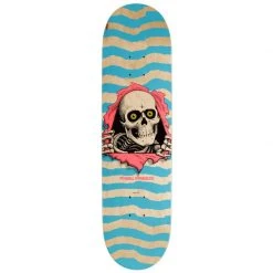 Powell Peralta Ripper Skateboard Deck 248 - 8.25" Natural/Blue