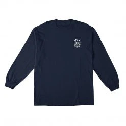 Spitfire X QS Quarter Classic Long Sleeve Tee - Navy/White