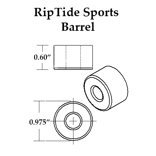 RipTide Krank Barrel Bushing 87a - White (Set) Bushings/Pivot Cups 4 RipTide Krank Barrel Bushing 87a - White (Set) Bushings/Pivot Cups