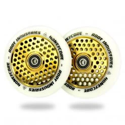 Root Industries HoneyCore Wheels 120mm - White/Gold Rush (Pair)