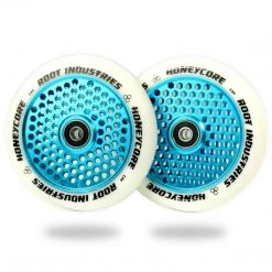 Root Industries HoneyCore Wheels 120mm - White/Sky Blue (Pair)