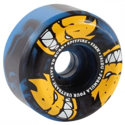 Spitfire Wheels F4 Conical Full Afterburner 52mm 101a - Blue/Black (Set Of 4)