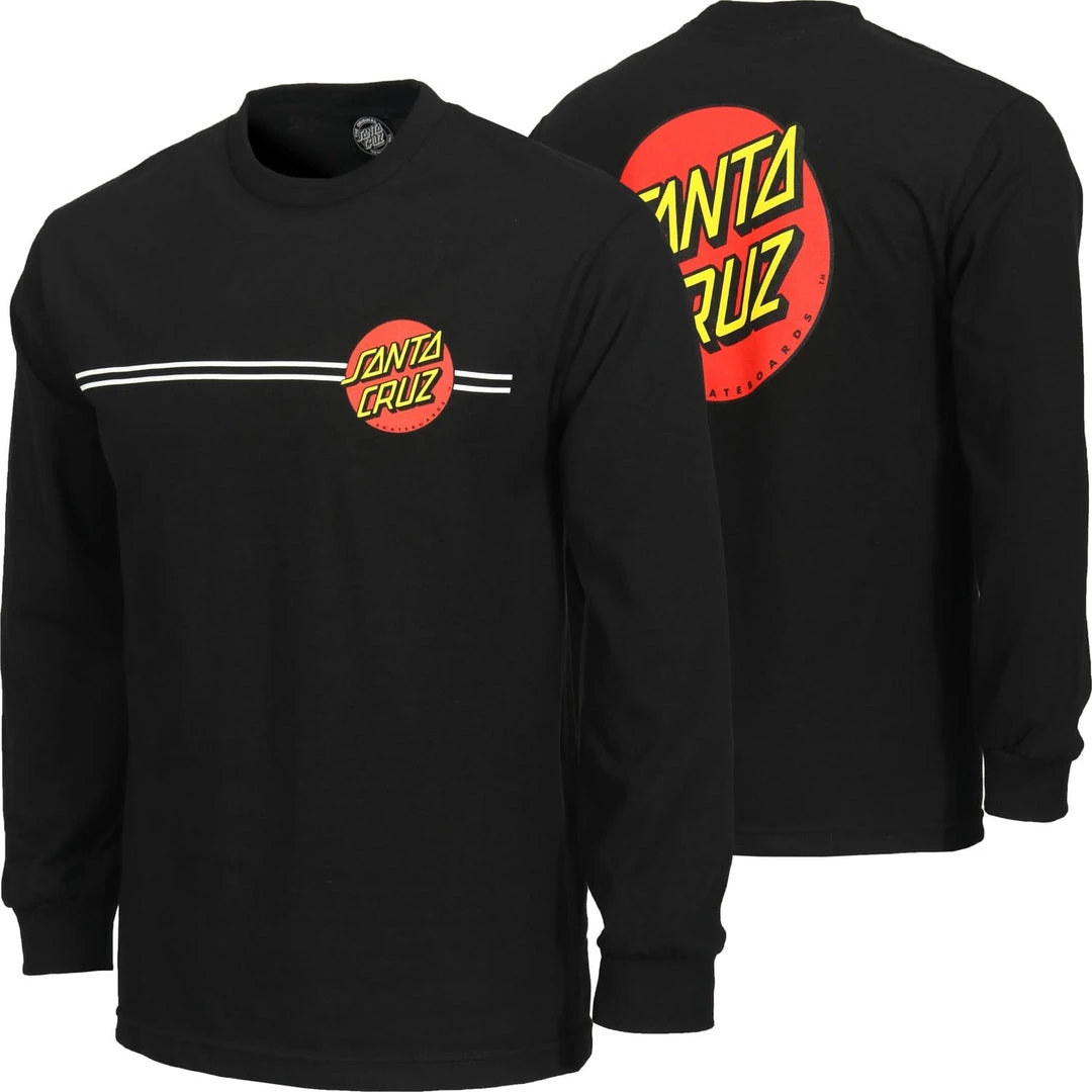 Santa Cruz Classic Dot Long Sleeve Youth T-Shirt - Black MEN 3 Santa Cruz Classic Dot Long Sleeve Youth T-Shirt - Black MEN