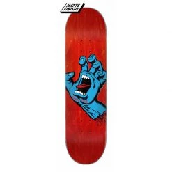 Santa Cruz Screaming Hand Taper Tip Skateboard Deck - 8.0" Red