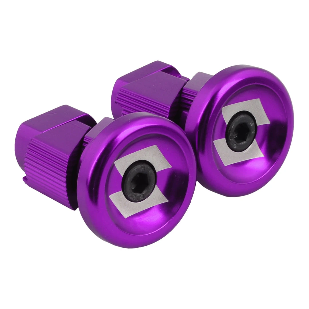Bar Ends And Plugs Snafu Stubby Alloy Bar Ends - Purple 3 Bar Ends And Plugs Snafu Stubby Alloy Bar Ends - Purple