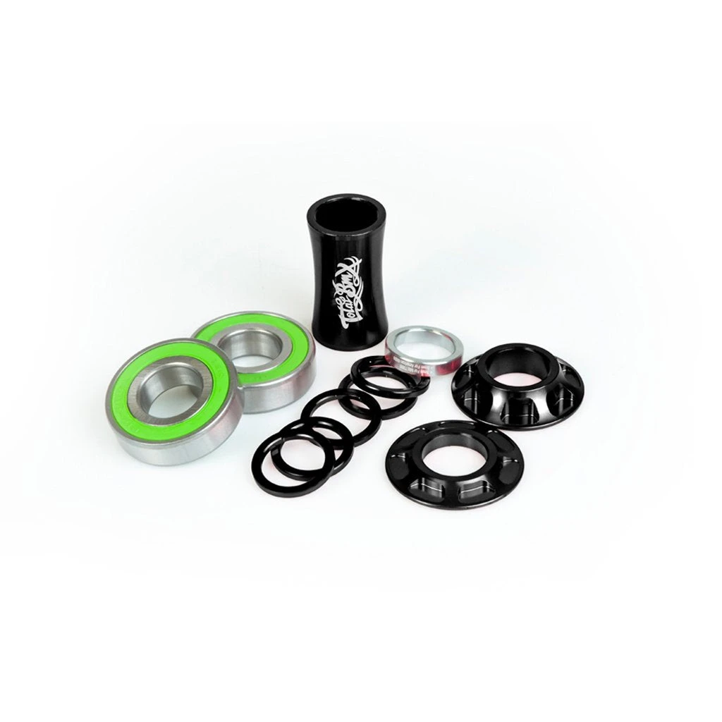Total BMX Team Mid Bottom Bracket Kit 22mm - Black Total BMX Team Mid Bottom Bracket Kit 22mm - Black