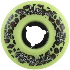 Moxi Trick Roller Skate Wheels 59mm 97a - Lime Green (4 Pack) Quad Wheels