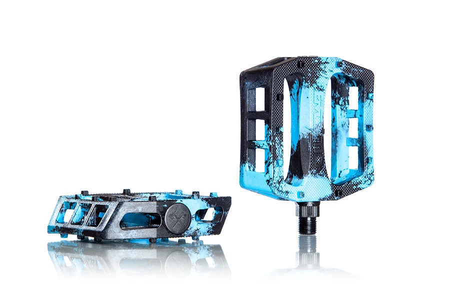 Demolition Trooper Plastic Pedals - Black/Blue 3 Demolition Trooper Plastic Pedals - Black/Blue