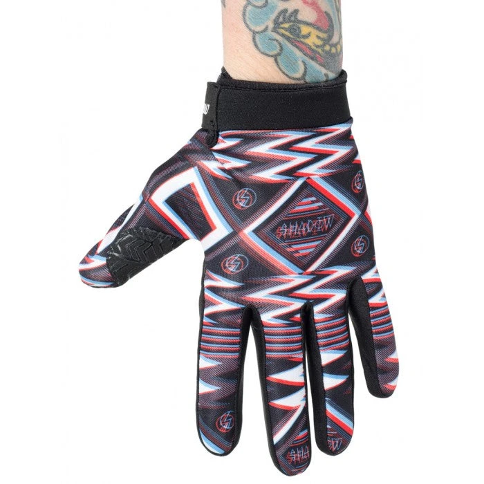 PROTECTIVE GEARS Shadow Conspiracy BMX Conspire Gloves - UHF (Black/Red/White) PROTECTIVE GEARS Shadow Conspiracy BMX Conspire Gloves - UHF (Black/Red/White)