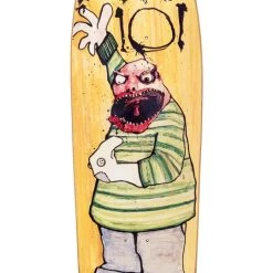 Decks 101 Natas Kaupas Sock Puppet Slick R7 Skateboard Deck - 9.65" Yellow
