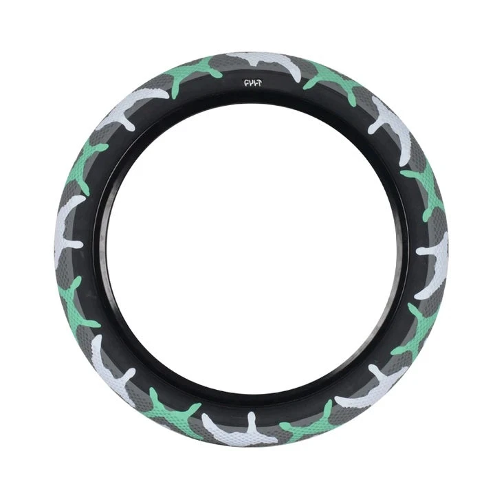 Tires Cult BMX X Vans Tire 20" - Teal Camo 3 Tires Cult BMX X Vans Tire 20" - Teal Camo