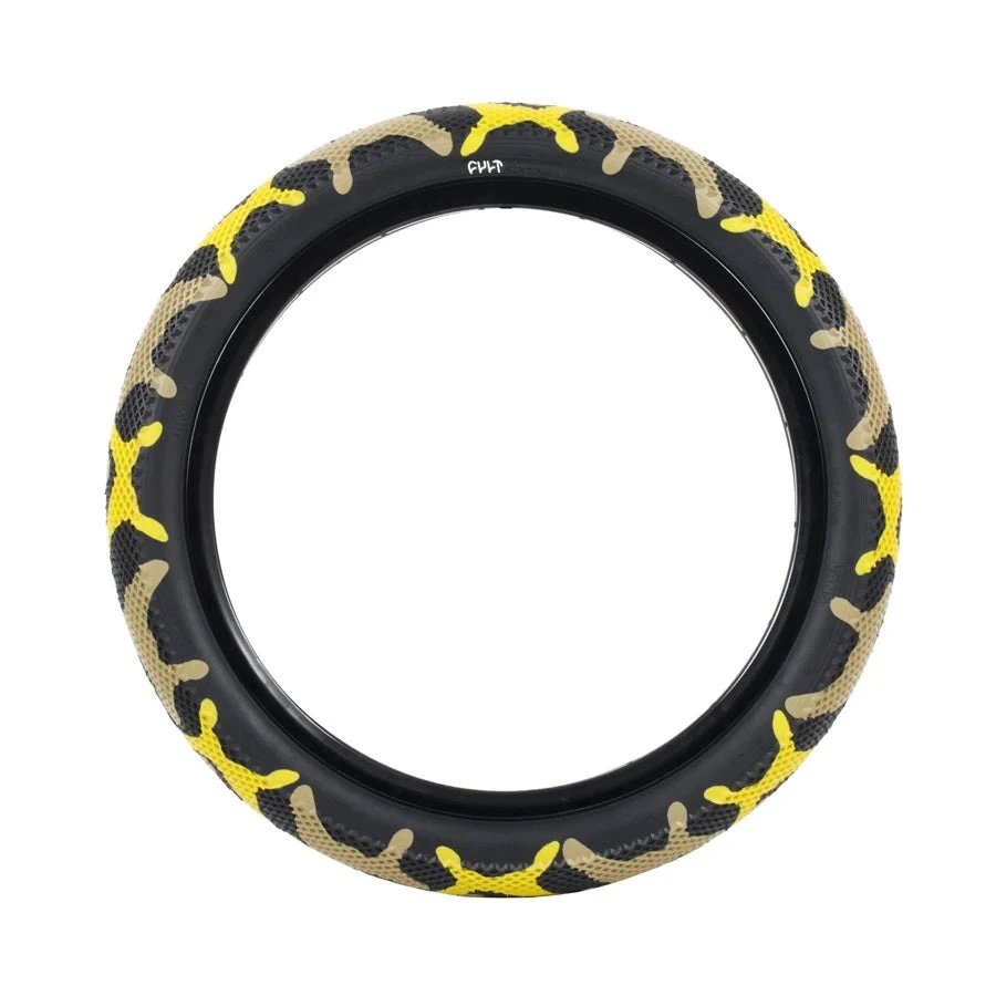 Cult BMX X Vans Tire 20" - Yellow Camo Tires 3 Cult BMX X Vans Tire 20" - Yellow Camo Tires