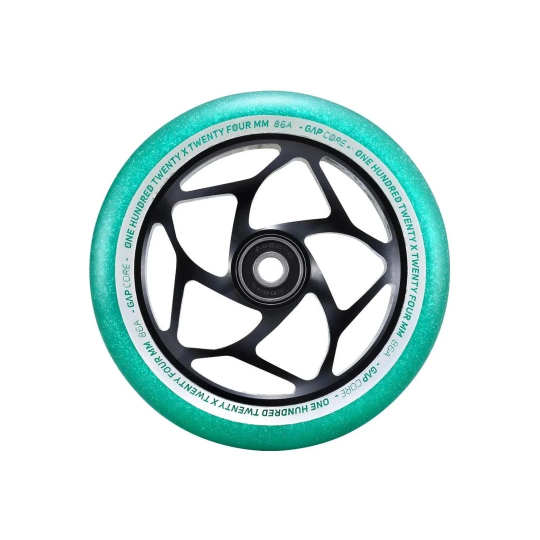 Envy Gap Core Scooter Wheels 120mm - Black/Jade (Pair) 3 Envy Gap Core Scooter Wheels 120mm - Black/Jade (Pair)