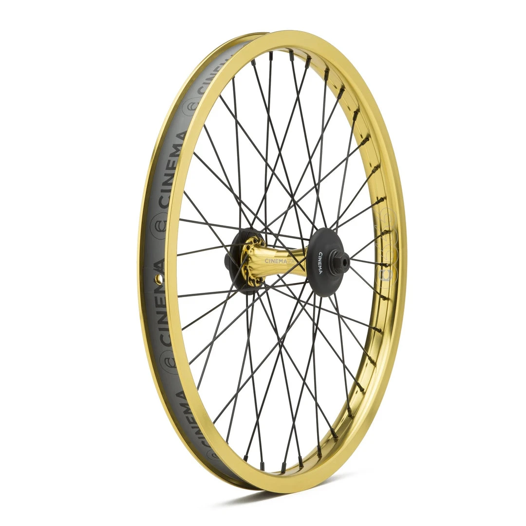Cinema BMX ZX 333 Front Wheel - Gold Cinema BMX ZX 333 Front Wheel - Gold